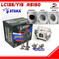 ATAKA RACING SUPER HEAD LC135 Y15ZR RS150 CNC PORTING (19/22) (22/25) (23/26) (24/27) (25/28)