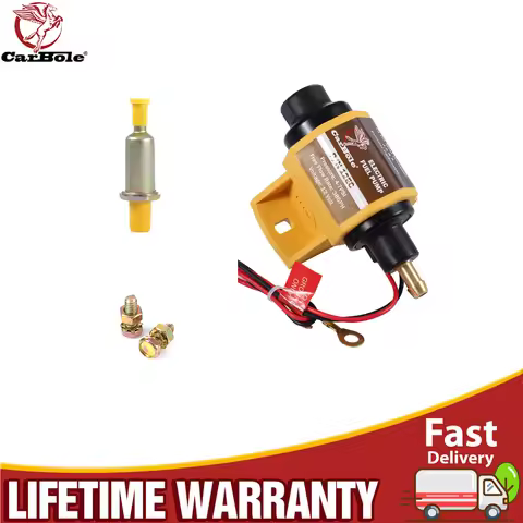 CARBOLE 17301 Universal 38 GPH 12 Volt Micro Electric Fuel Pump 4-7 PSI Gas Diesel E85 Ethanol CU822