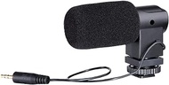 Miss flora Live broadcast .BOYA BY-V01 Stereo X/Y Condenser Microphone with Integrated Shock Mount Cold-shoe Mount &amp; Windshield for Smartphones, DSLR Cameras and Video Cameras(Black) (Color : Black)
