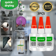 Super Glue 3 Pack Fast Dry Oil Based Cyanoacrylate Instant Adhesive for Multi Surface Repair Craft S