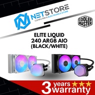 COOLER MASTER ELITE LIQUID 240 ARGB AIO (BLACK/WHITE)
