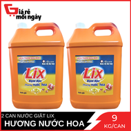Combo 2 Nước Giặt Lix Đậm Đặc Hương Nước Hoa 9kg / can x2