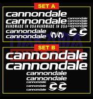 Cutting Stiker Sepeda Fixie Roadbike dan MTB Cannondale 1 Set