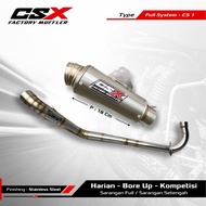 Racing Kolong Exhaust - PNP KPH - type CS 1 - by CSX factory muffler