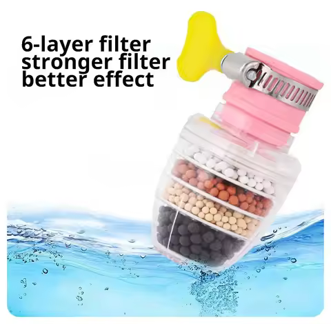Showerheads Faucet Water Filter Household Retractable Rotatable Splash-proof Small Shower Water Filt