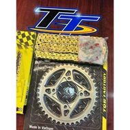 Yaz 7075 TQ6 aluminum sprocket chain (Light chain, 7075 sprocket, Sprocket)