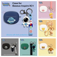 Compatible with Baseus Inspire XC1 Protective silicone astronaut Cartoon Covers Bluetooth Earphone S