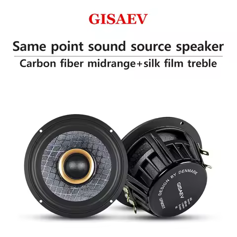 3.5-Inch Car Same Point Sound Source Mid-Range Speaker, Car Center Speaker, Car Two-Way Three Channe
