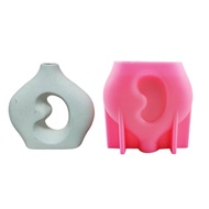 【Ready stock】 Silicone Vase Moulds Flowerpot Resin Casting Mold Pen Holder Bottle Epoxy Mold