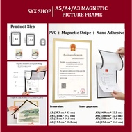 A5/A4/A3 Magnetic Picture Frame Photo Certificate Framework Wall Sticker Magnetic Frame