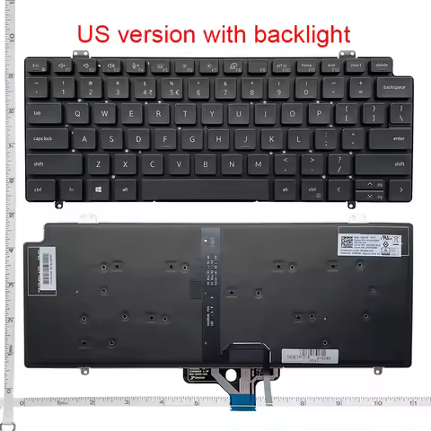 RU/US Keyboard for DELL Latitude 13-7320 E7320 5320 P133G 7410 E7410 2-in-1 Backlit