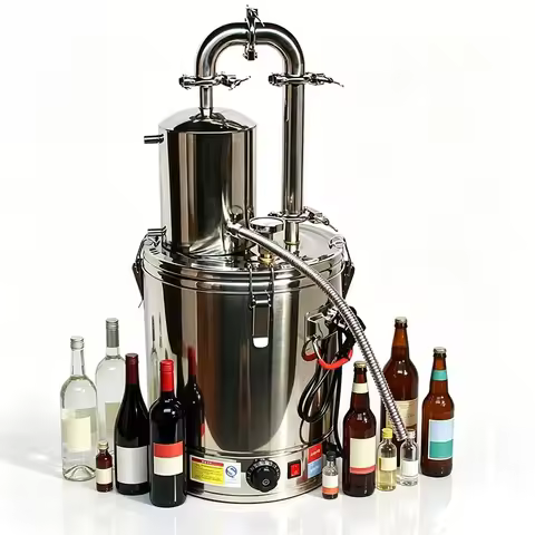 Stainless steel electric alcohol distiller, home alcohol distillation kit