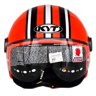 KYT Helmet Casco Kyt Voodoo Lucky Eight Orange/Black
