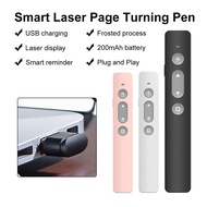 3Tech mall Rechargeable 2.4GHz Wireless Laser Presenter USB Remote Control Page Turning Pen Presentation Pointer PPT Clicker for Office Teaching Projector Demonstration