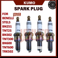 1/2/4/5PCS SPARK PLUG CR8E FOR BENELLI STELS BN251 TNT25 BN302 TNT300 BN600 TNT600 TRK502 KEEWAY RK6
