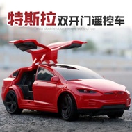 [Tesla Remote Control Car] Simulation Car Tram Model Charging Racing Drift Boy Wireless Four-Channel