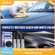 SDRA 3Pcs Black Car Paint Pen White Waterproof Automobile Paint Touch Up Pen Auto Scratch Remover Automobile