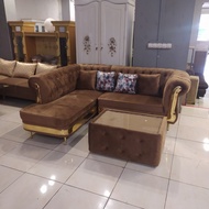 sofa l slonjor sultan / kursi sofa sudut sultan / sofa sultan premium