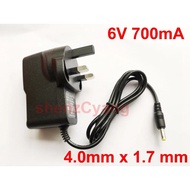 1PCS 6V 700mA High quality AC 100V-240V Converter Switching power adapter DC 6V 700mA 0.7A Supply UK