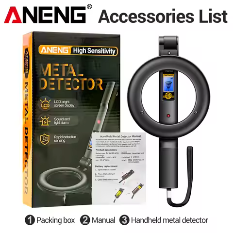 ANENG DM3005B 3-in-1 Handheld Blue Backlight Design with Alarm for Security Check Sound Vibration Du