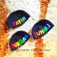 Kopiah kait nama baby & kanak² Pre order