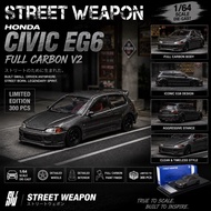 STREET WEAPON 1/64 HONDA CIVIC EG6 FULL CARBON V2
