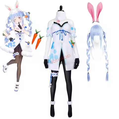Virtual YouTuber Usada Pekora Cosplay Costume Hololive Fantasy Vtuber Rabbit Girl Dressing Up Virtua