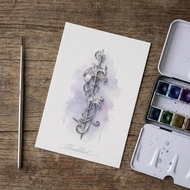{Silver Rattan Flower Ballad} Iris Sword Brooch Light Luxury Niche Exquisite High-End Pin High-End S