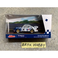 Tarmac Works X Schuco Porsche 911 RSR 3.8 24h Of SPA 1993 No.36 Winner #T64S00393SPA Mobil White & B