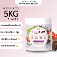 LOVESLIM Fat Burner With Cissus Extract For Weight Loss Slimming Burn Detox Visceral Fat Melting