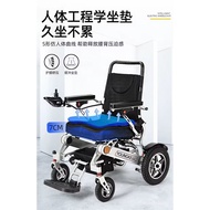 ST/🎫Supply Foreign Trade Export Electric Wheelchair Lightweight Lithium Battery Portable Electric Wheelchair Aluminum Al