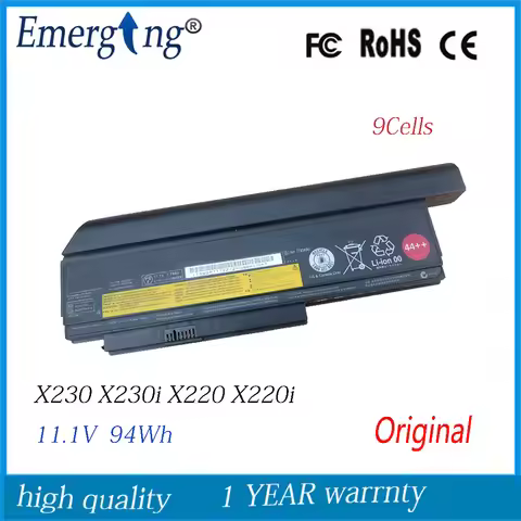 9cell 94wh Original New Laptop Battery for Lenovo Thinkpad  X220I  x201 X220S X230 X230I 0A36307 42T
