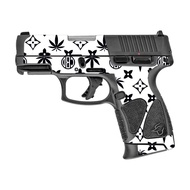 MightySkins Skin Compatible with Taurus G3C 9mm Luger - CBD Black | Protective, Durable, and Unique 