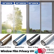 【1roll 200cm】One Way Mirror Reflective Window Film Home Privacy Solar Tint Foil Glass Sticker