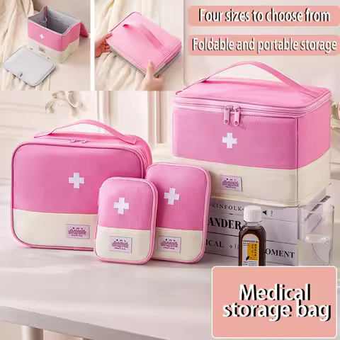 Foldable Portable Medical Bag Multifunctional Medicine Storage Bag Small Medical Bag Going Out Trave