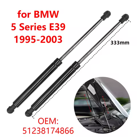 2Pcs 51238174866 for BMW 5 Series E39 M5 1995-2003 Car Front Engine Hood Gas Struts Lift Support Rod