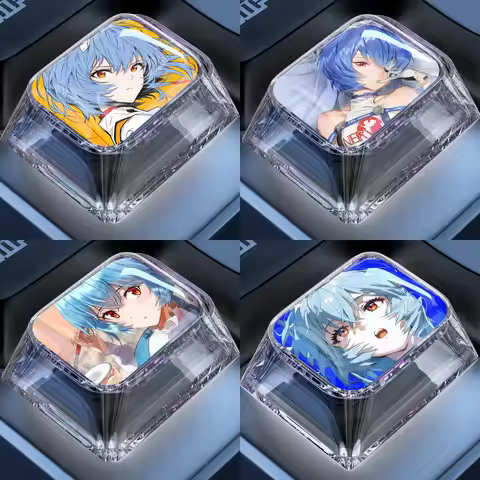 Diy Ayanami Rei Mechanical Keyboard Keys Ctrl Ctrl Alt Ayanami Rei Cross-Axis Mechanical Keyboard Pc