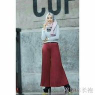 Muslimah Jubah♤Basic Women 's Relaxed Pants / Mayung Present Plisket Material | CELANA SANTAI WANITA  BAHAN KEKINIAN