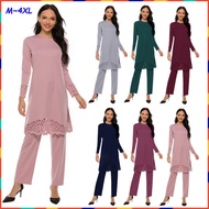 Baju Raya 2022 Jubah Muslimah Suit Set Warda Lara Pakaian Abaya Seluar Raisya Muslim Wear Tshirt Baju Kurung Moden Blouse Muslimah Dress Muslimah Kebaya Baju Melayu Kaftan Peplum Palazo Fashion Women Wanita Murah Plus Size Banquet 16