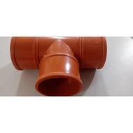 PVC ORANGE PLUMBING TEE FITTINGS