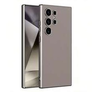 Luxury Alloy Leather Solid Color Material Basic Phone Case Ultra-Thin Metallic Lacquer Artifical Lea