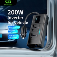 GOOJODOQ Car Power Inverter Household Converter USB Ports Multi-Function Socket Car Inverter