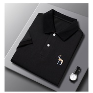 Ready Stock Hazzys Men's Polo Shirt Loose Short-sleeved Lapel Business Casual Top 918