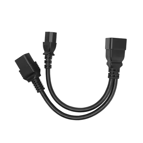 IEC320 C19 IEC320 C13 to IEC320 C20 Power Cord Professional Standard Y Splitter Cable for Computer H