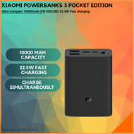 XiaoMi Powerbank 3 Pocket Edition &amp; Ultra Compact 10000mah (PB1022ZM) 22.5W Fast charging