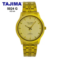 Jam Tangan Pria Analog Tajima Premium 5024 Original Stainless Steel Gold Edition Anti Air 30 Meter G