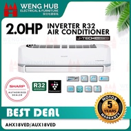 Sharp 2.0HP Inverter Aircond AHX18VED/AUX18VED