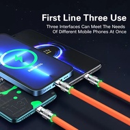 QBrand 120W charger cable data cable three in one tpye-c super fast charging for mobile