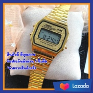 นาฬิกาข้อมือผญ  นาฬิกาข้อมือ นาฬิกาผู้ชายCasio นาฬิกาผู้หญิง นาฬิกาคาสิโอCasioF91 สายสแตนเลสแท้ รุ่นขายดี
