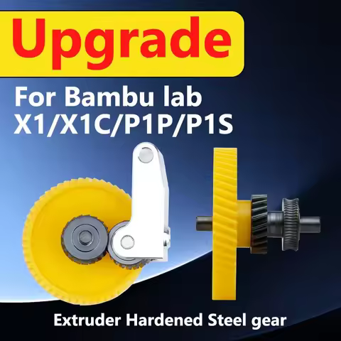 High Strength for Bambu Lab Extruder Kit Upgrade Gear P1S X1C P1P Extruder Gears DLC Coating Wear-re